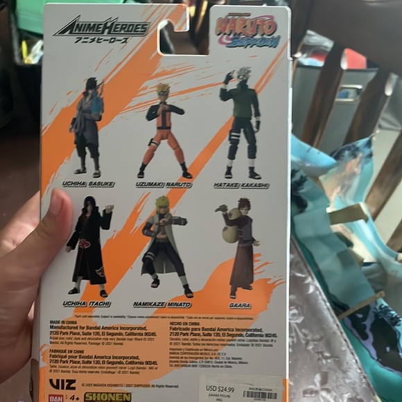 Naruto shippuden gaara action figure with replaceable hands. - Picture 3 of 12